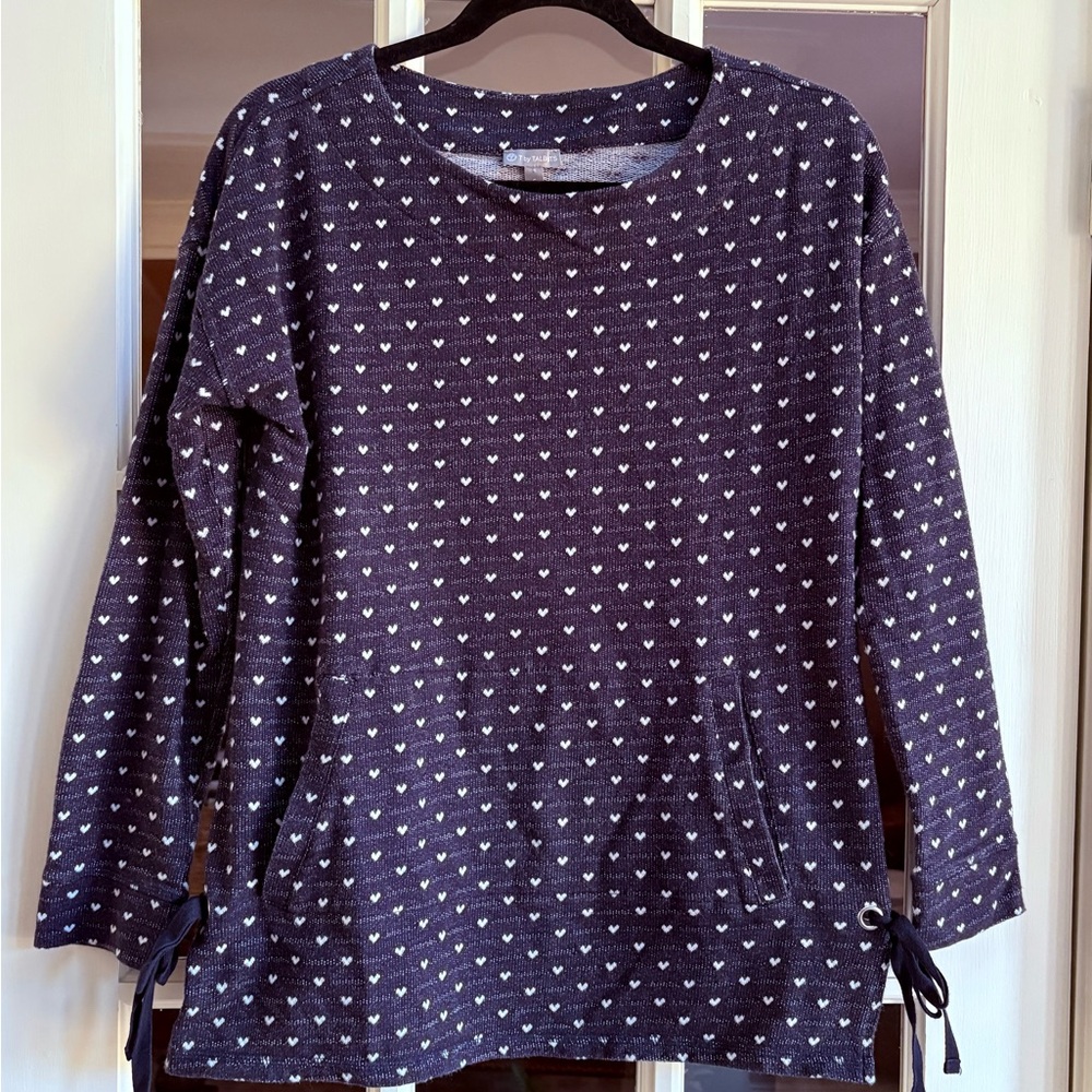 T by Talbots Popover Top/Sweatshirt